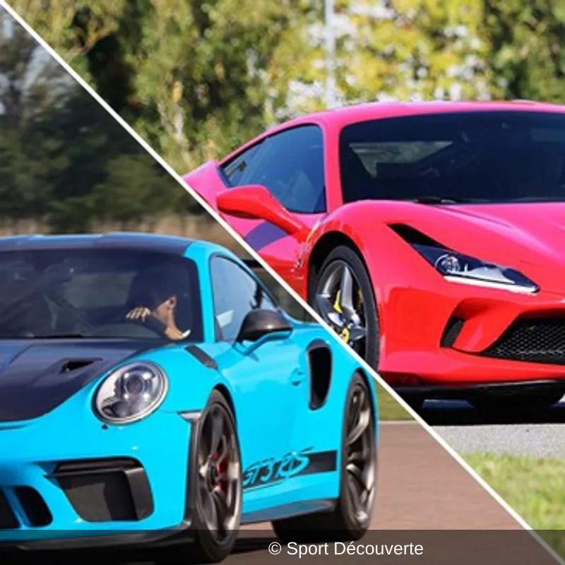 Pilotage Duo Porsche Ferrari sur le circuit de Clastres