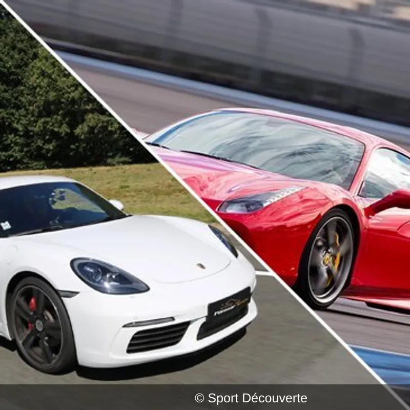 Pilotage Duo Porsche Ferrari sur le circuit de Nogaro